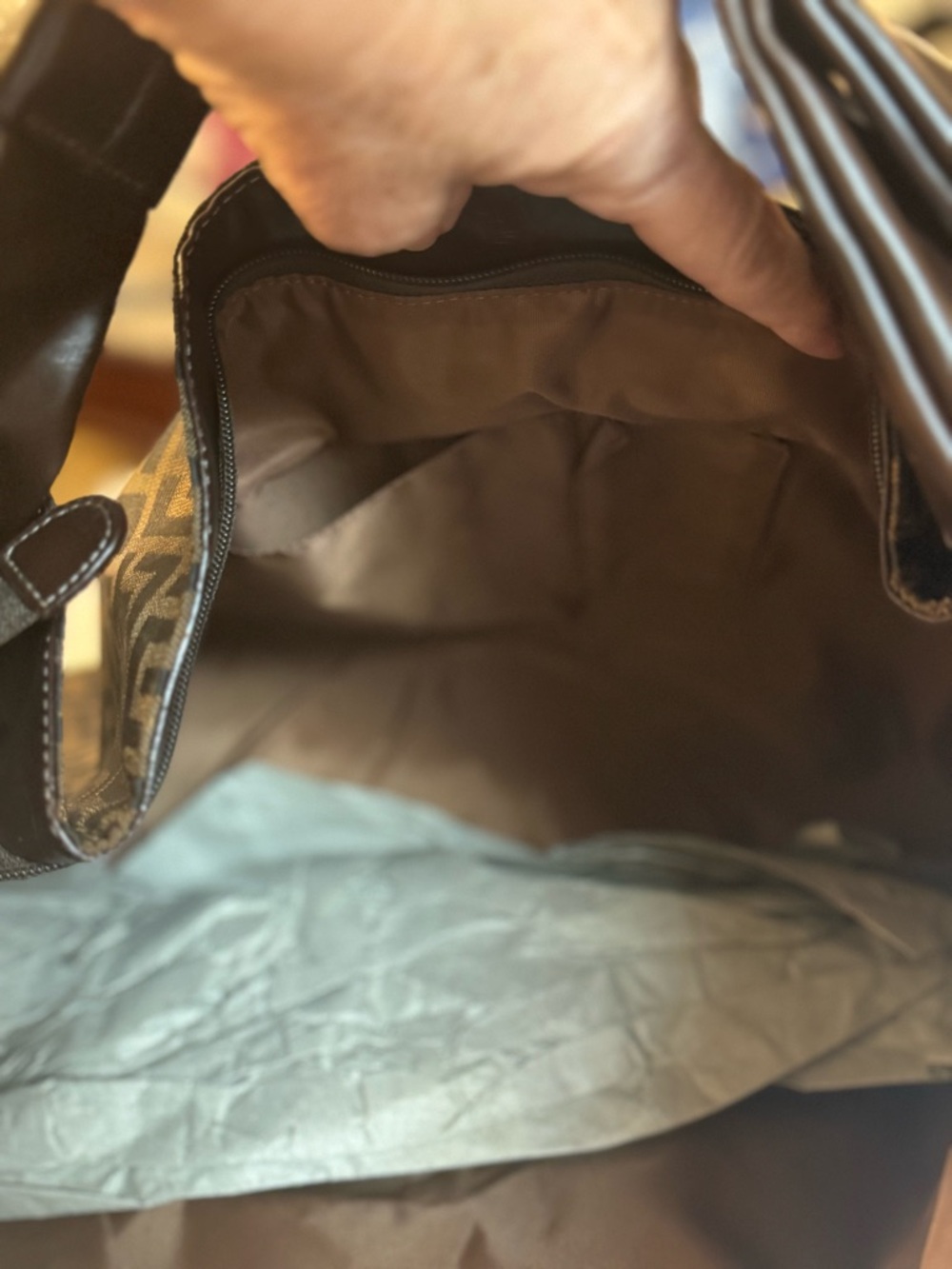 🤎 DESIGNER INSPIRED CANVAS LARGE HOBO SHOULDER BAG! - Picture 9 of 9